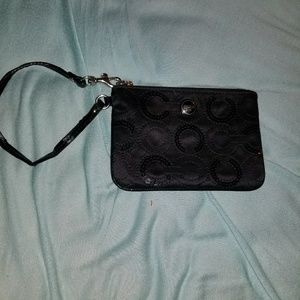 Black Coach Wristlet